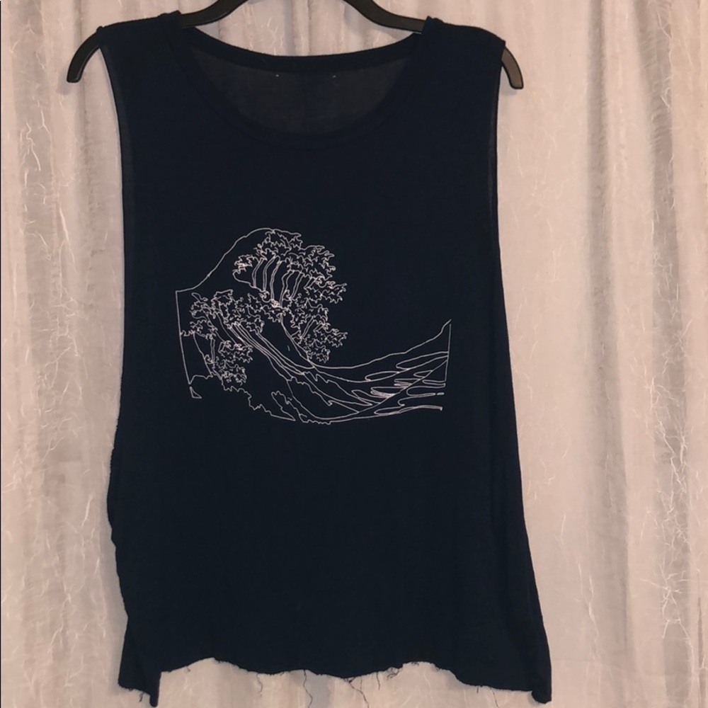 brandy melville tank top with super drop armhole